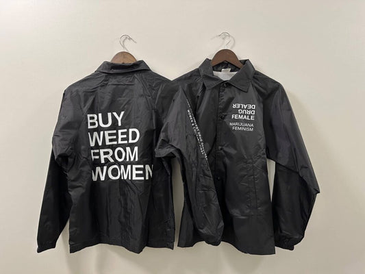 Black Buy Weed From Women ™ OG Jacket (Marijuana Feminism)